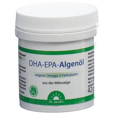 Capsule di olio d'alga DHA-EPA del Dr Jacob's 60 Capsule