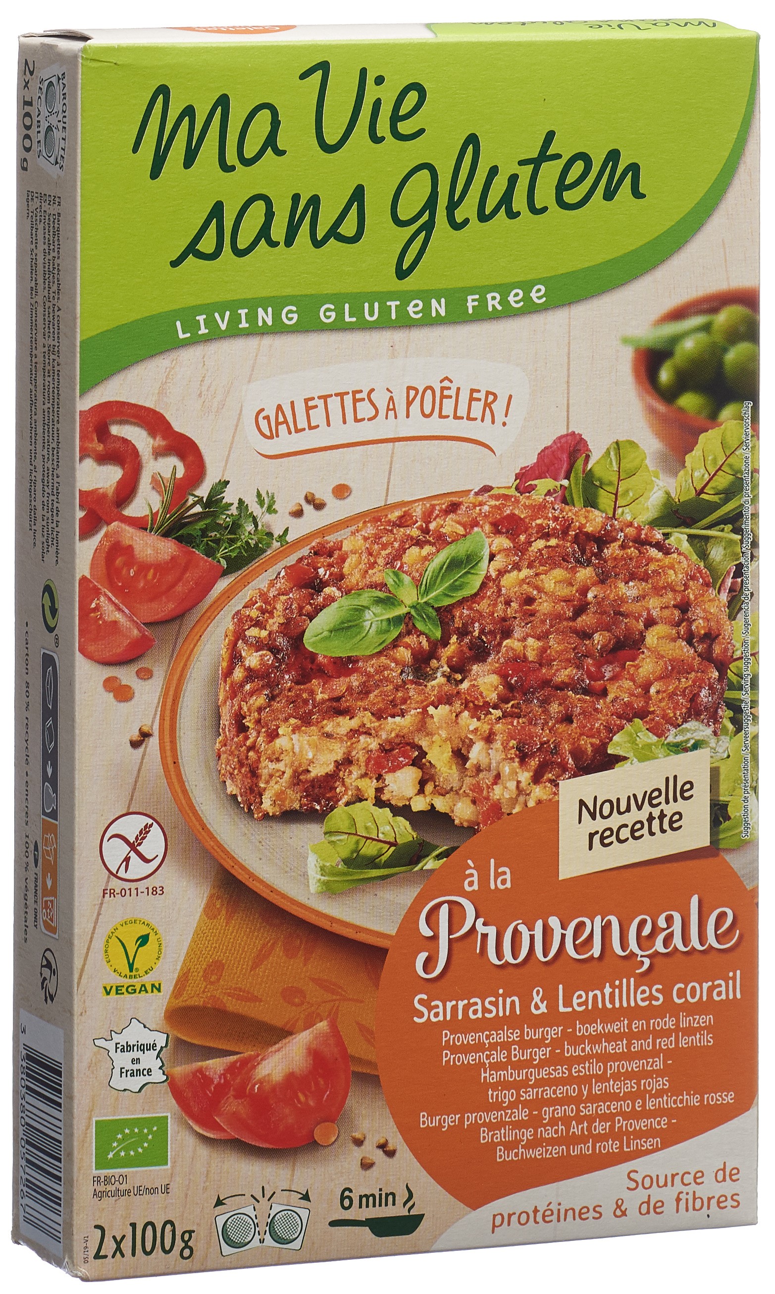 MA VIE S GLUT Polpettine di pomodoro e lenticchie rosse 2 x 100g