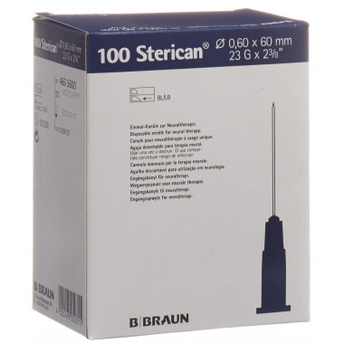 Ago Sterican 23G 0,60x60mm blu Luer 100 pezzi