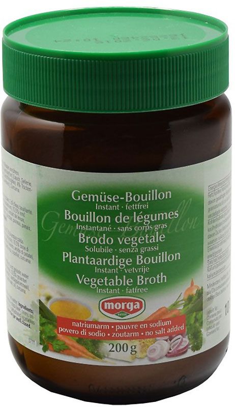 MORGA brodo vegetale senza grassi natriuma 200g