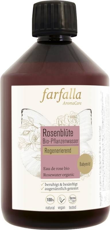 FARFALLA Acqua Floreale di Rosa Biologica Fl 500ml