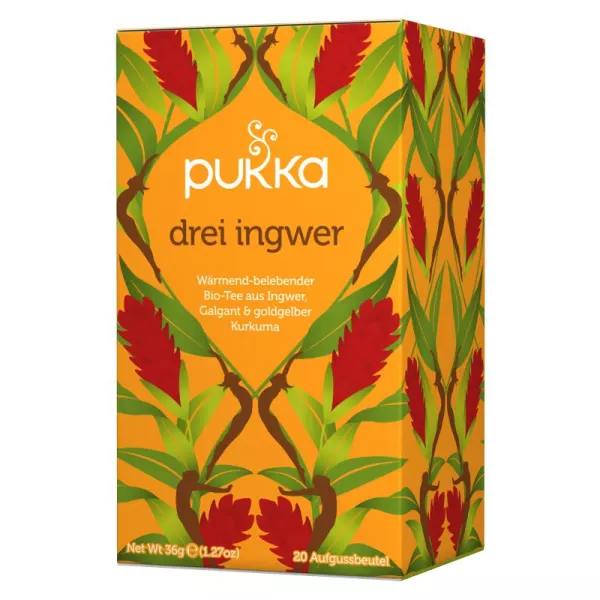 Pukka Tre Tè allo zenzero biologico Btl 20 pezzi