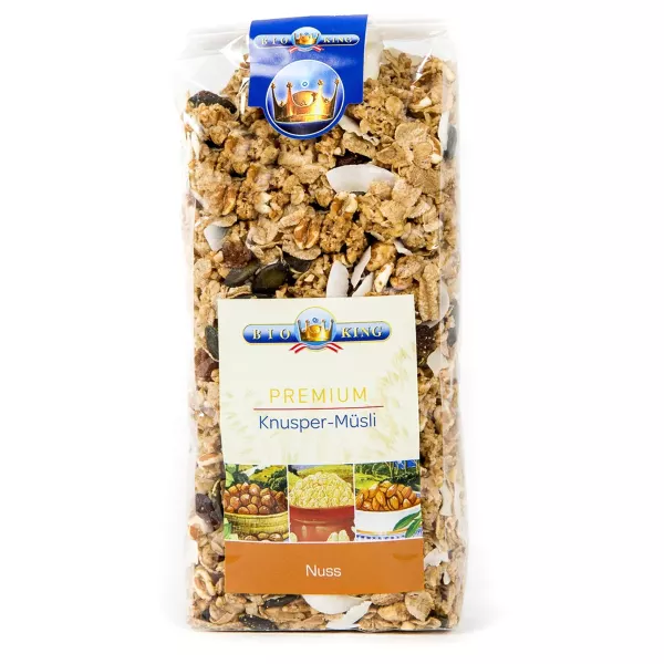 BioKing Premium Muesli croccante alle noci biologico Btl 375g