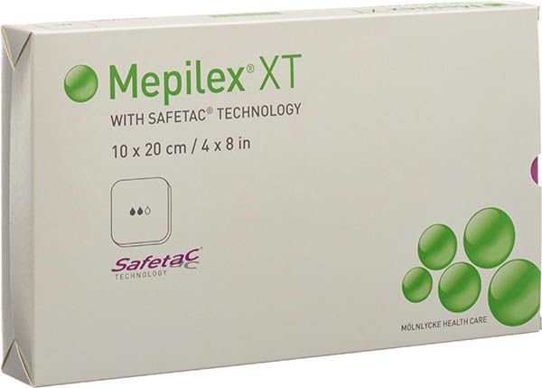 Mepilex Safetac XT 10x20cm steril 5 Stück