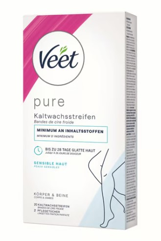 VEET strisce di cera a freddo gambe e corpo Sens 10 x 2 pezzi