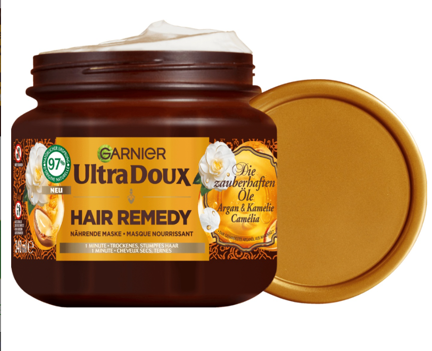 ULTRA DOUX Maschera Rimedio Capelli Argan&Camelia 340ml