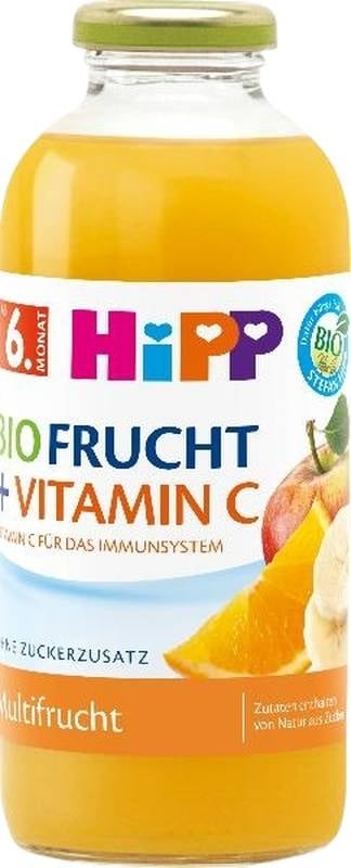 Hipp Multifruit con vitamina C bottiglia di vetro 500ml