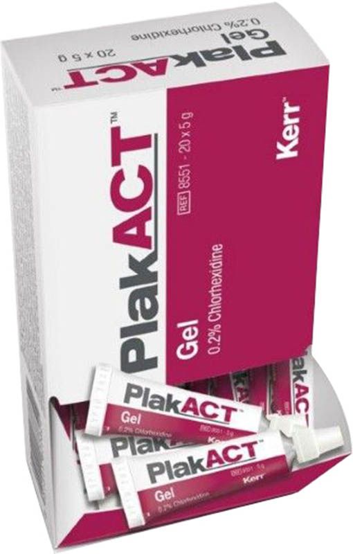 PlakACT Gel 0,2% Clorexidina 20 x 5 g