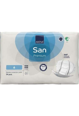 ABENA SAN Premium 6 azzurro 34 pz.