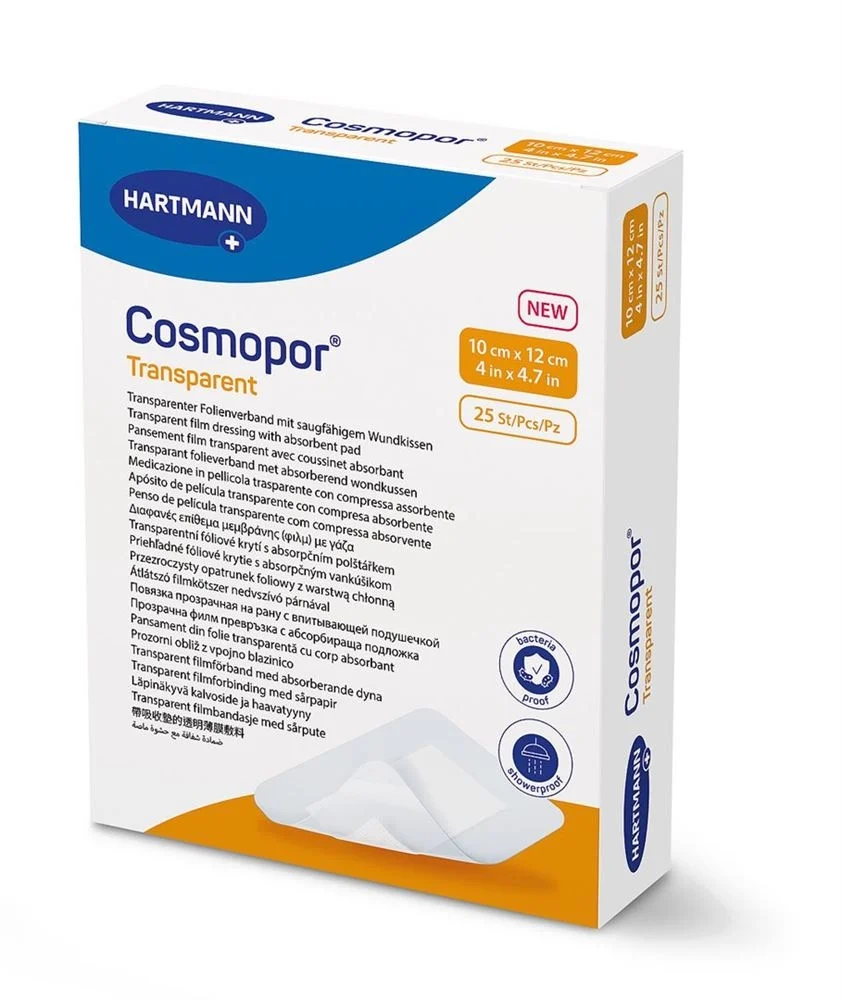 Cosmopor trasparente 10x12cm sterile 25 pezzi