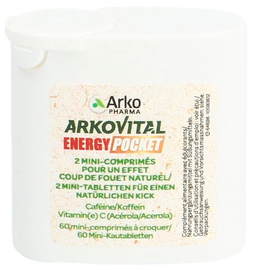 Arkovital Energy Pocket Mini Compresse Masticabili 60 pezzi