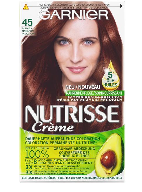 NUTRISSE Maschera colorata nutriente 45 mahago scuro