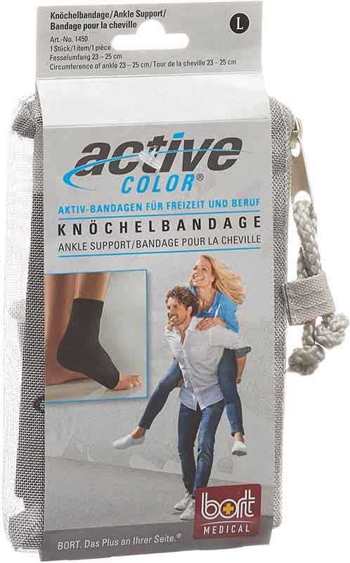 BORT ActiveColor cavigliera L +23cm nero