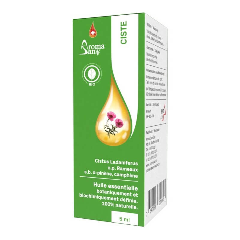 Aromasan cisto etere/olio in confezione bio 5ml