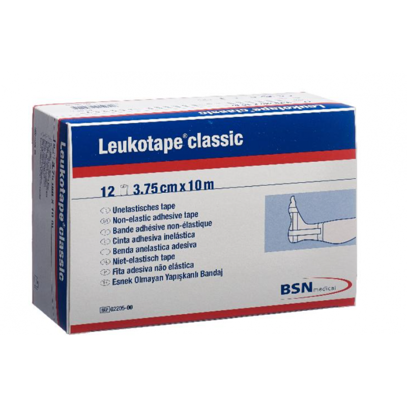 Nastro per gesso Leukotape® classic economy 10mx3,75cm bianco 12 pezzi