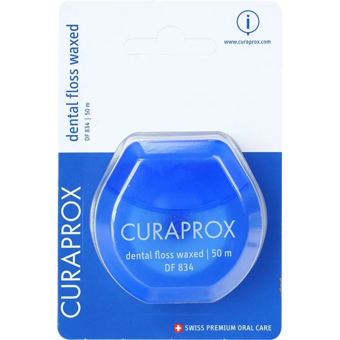 Curaprox DF 834 filo interdentale 50m cerato alla menta