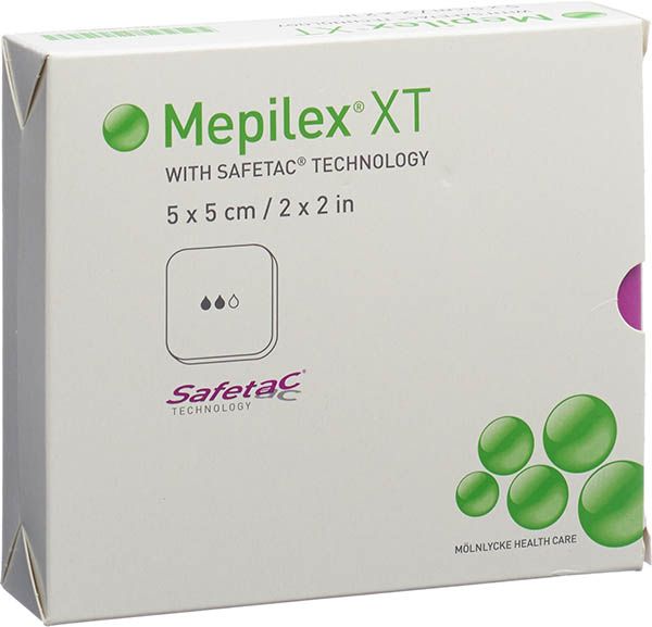 Mepilex Safetac XT 5x5cm steril 5 Stück