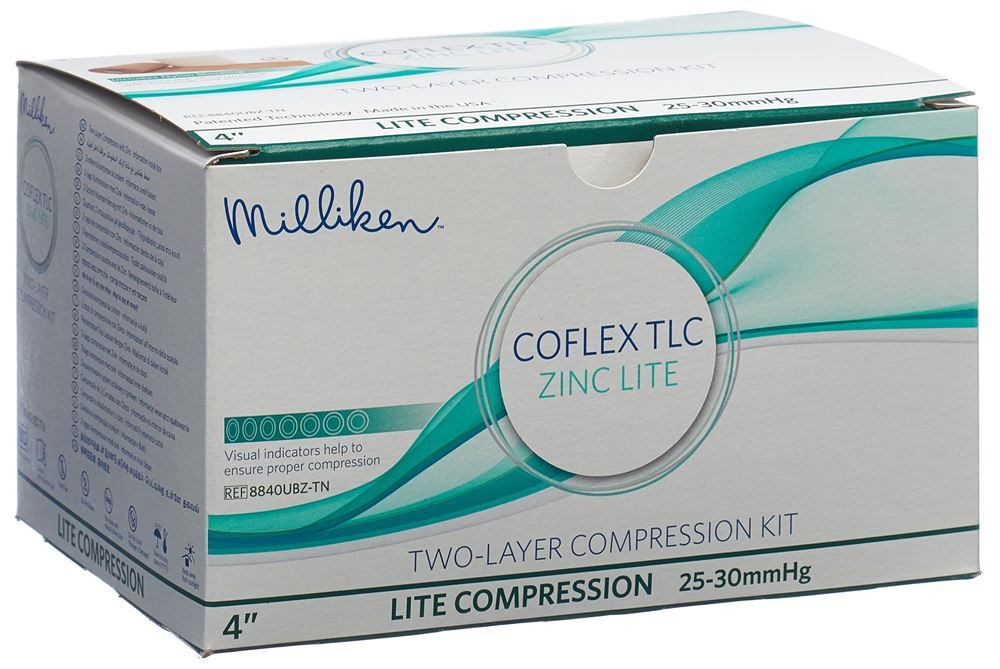 Kit di compressione CoFlex TLC Zinc Lite 10 cm 25-30 mmHG senza lattice