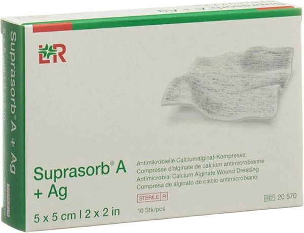 Suprasorb® A+Ag Pro 5x5cm 10 pezzi