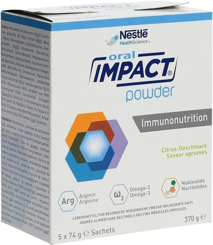 IMPACT ORAL Immunonutrition Polvere di agrumi 5 x 74 g