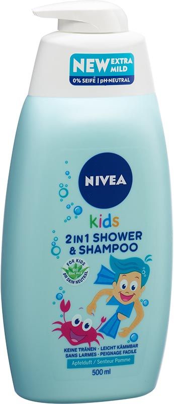 Nivea Kids 2in1 Doccia&Shampoo Boy Apple 500ml
