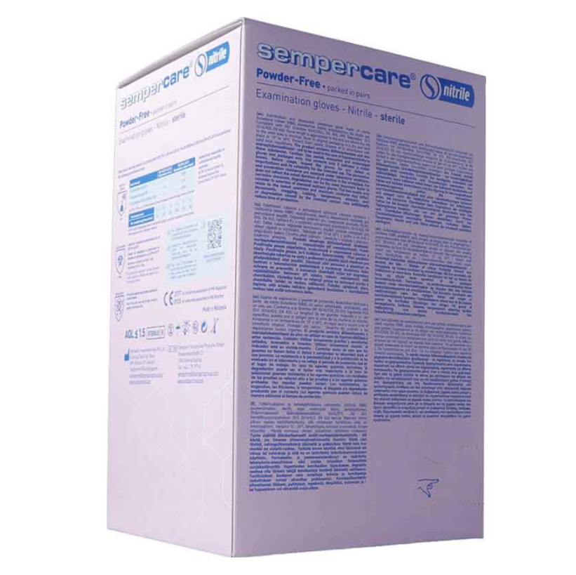 Sempercare Nitrile L sterile non polverizzato 50 x 2 pezzi
