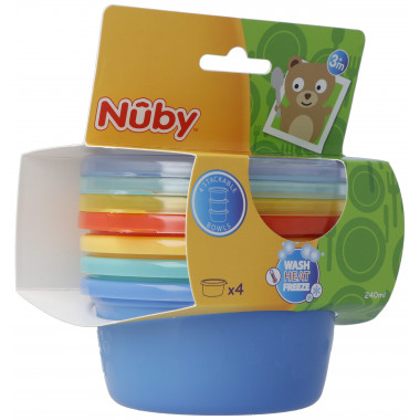 Set di ciotole per il porridge Nuby 240ml 4 pezzi