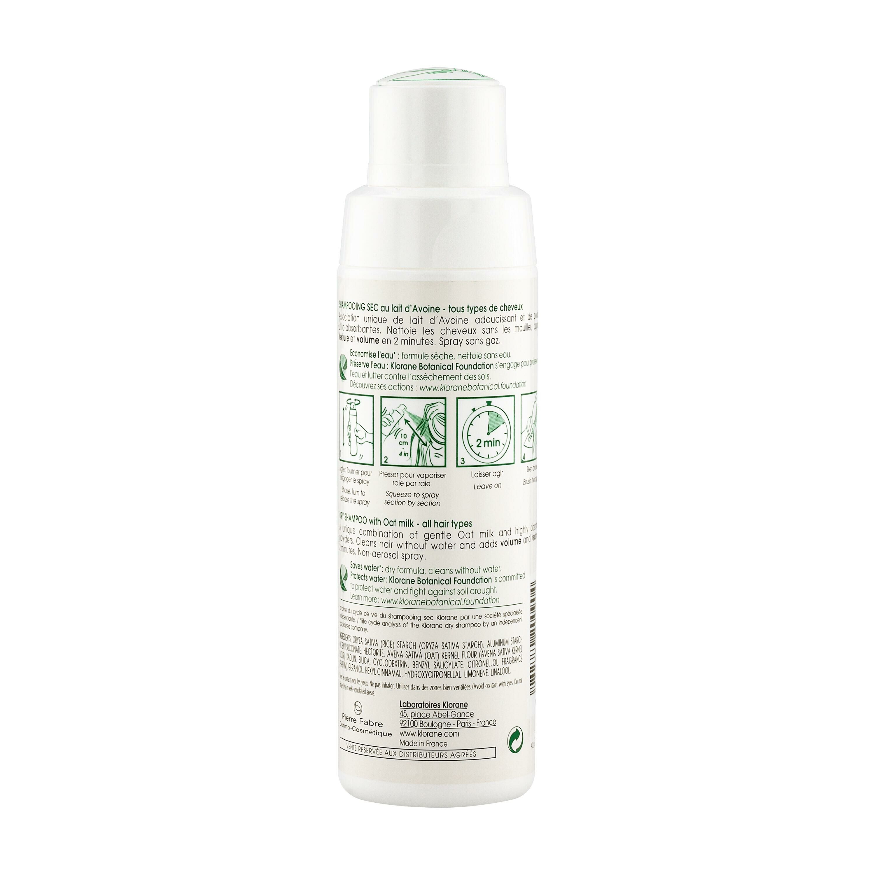 Klorane Shampoo secco al latte d'avena in polvere 50g