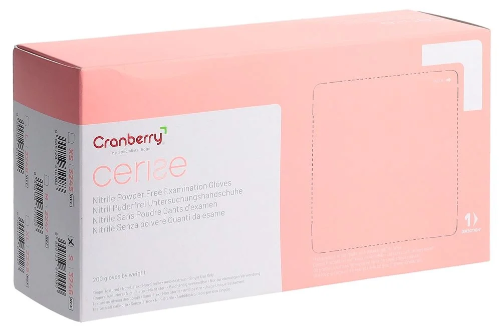 CRANBERRY Guanti in nitrile Cerise S 200 pezzi