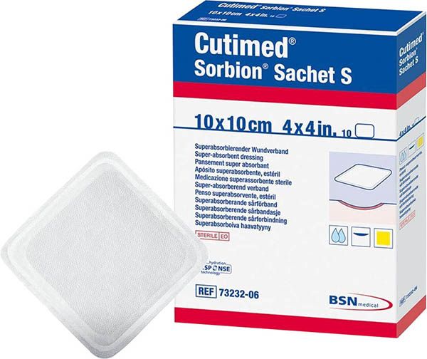 Cutimed Sorbion Bustina S 10x10cm 10 pezzi