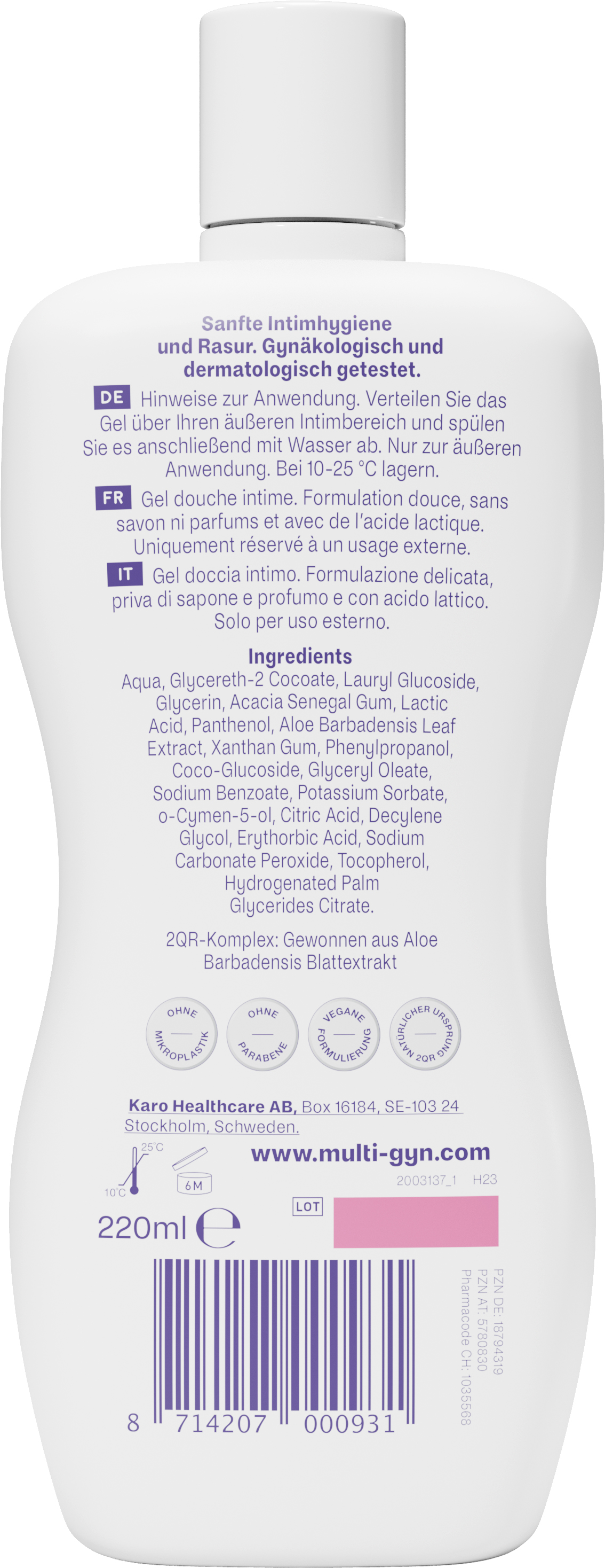 Multi-Gyn FemiWash Gel 220ml