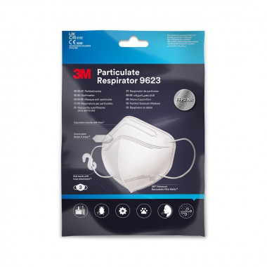 3M Maschera antiparticolato FFP2 monouso 9623 3 pezzi