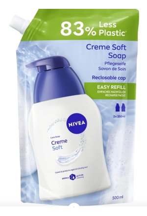 Nivea Care Soap Creme Soft Ref Btl 500 ml