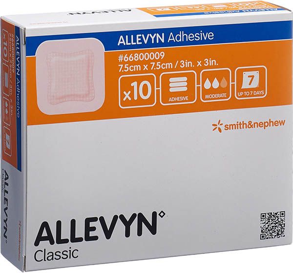 Allevyn Medicazione adesiva per ferite 7,5x7,5 cm 10 pezzi