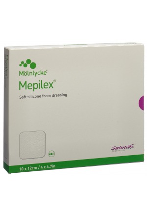 Medicazione in schiuma Mepilex Safetac 10x12cm in silicone 5 pezzi