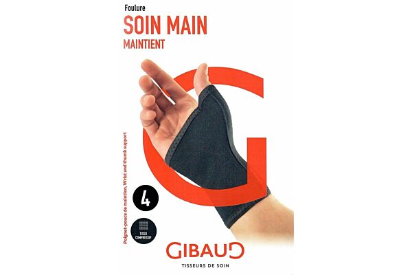 Supporto per polso e pollice GIBAUD misura 4 20-2cm