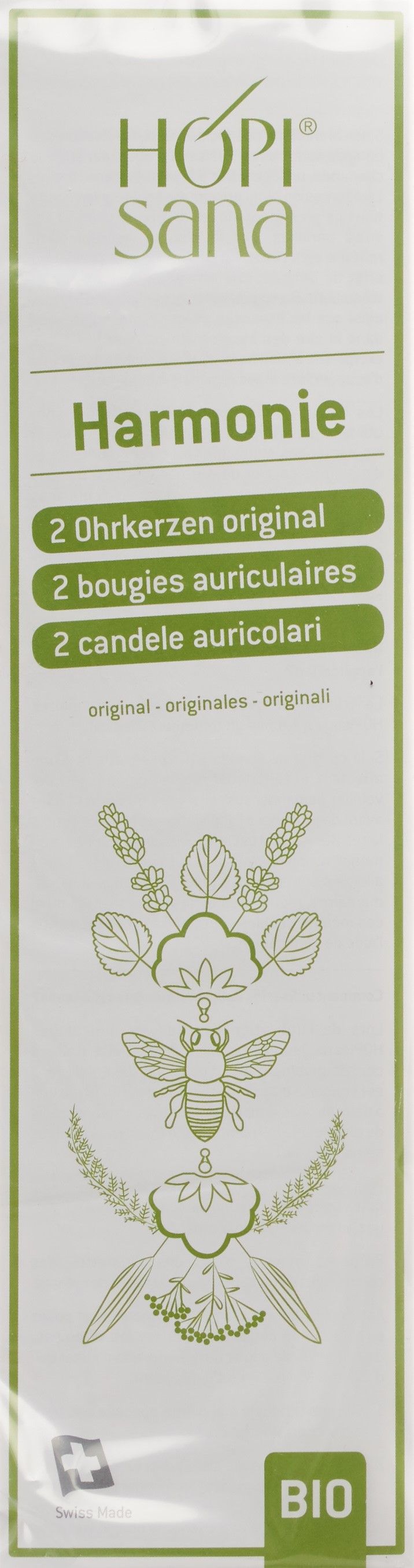 Candele per orecchie HOPISANA armonia verde 2 pezzi