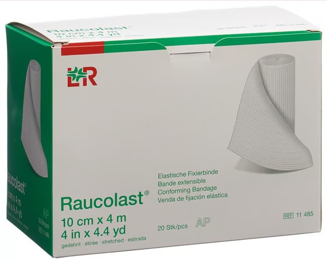 Raucolast benda elastica di fissaggio 10cmx4m 20 pezzi