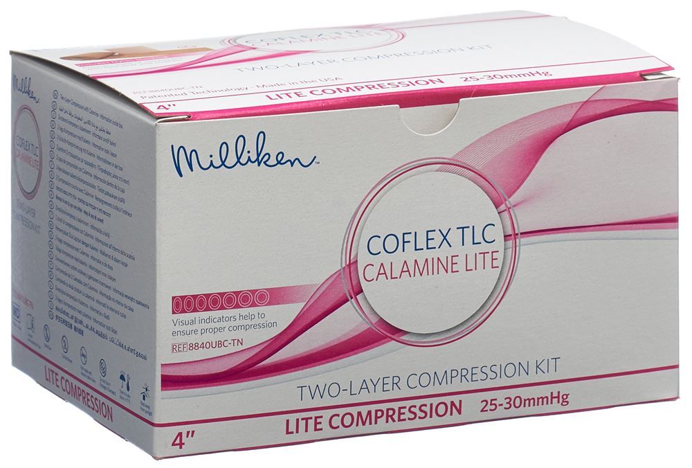 Kit di compressione CoFlex TLC Calamine Lite 10cm 25-30 mmHG senza lattice