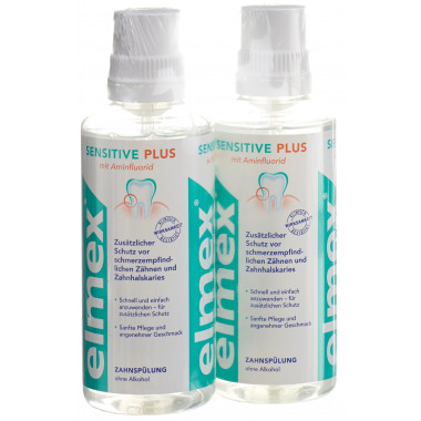 elmex SENSITIVE Duo di sciacqui per i denti 2 x 400 ml