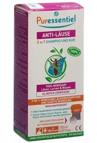 Puressentiel maschera shampoo antipidocchi 2 in 1 + pettine 150ml