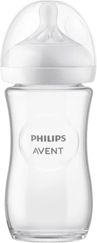 Philips AVENT Nat Resp biberon in vetro 240ml 1M+