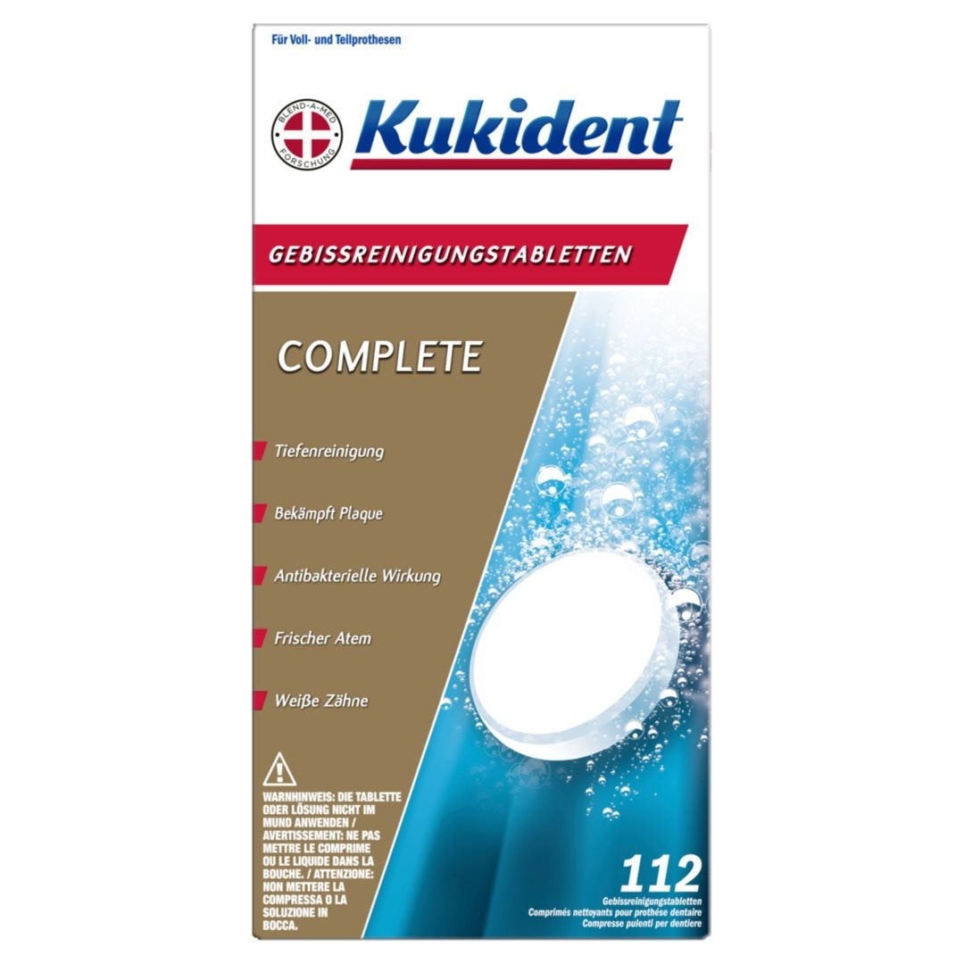 Kukident Tabs complete per la pulizia 112 pezzi