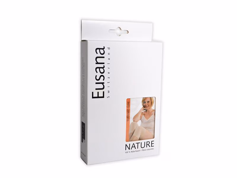 Eusana scalda ginocchia e gomiti anatomici L beige argento 1 paio