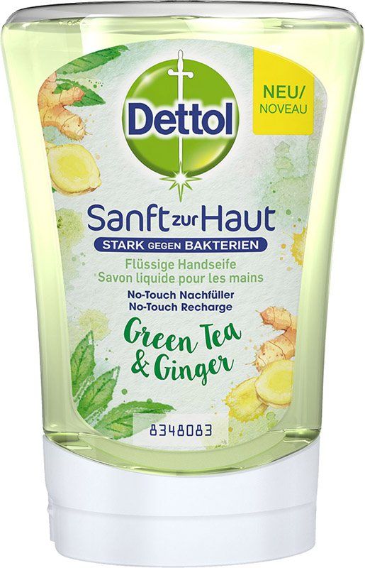 DETTOL Ricarica di sapone per mani No-Touch Tè verde 250ml