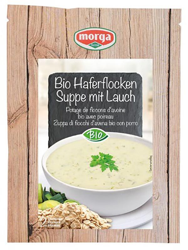Zuppa d'avena Morga con porri Bio 45g