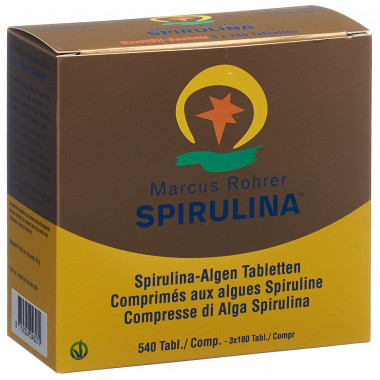 Marcus Rohrer Compresse di Spirulina Ricarica 540 pezzi