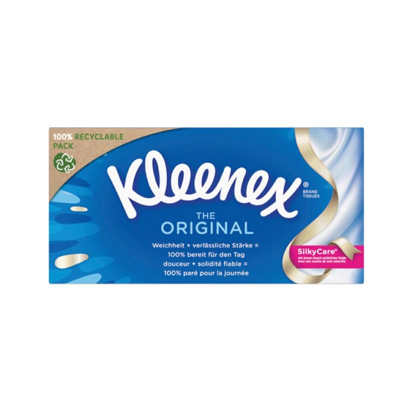 Fazzoletti cosmetici ORIGINALI Kleenex scatola singola 72 pezzi