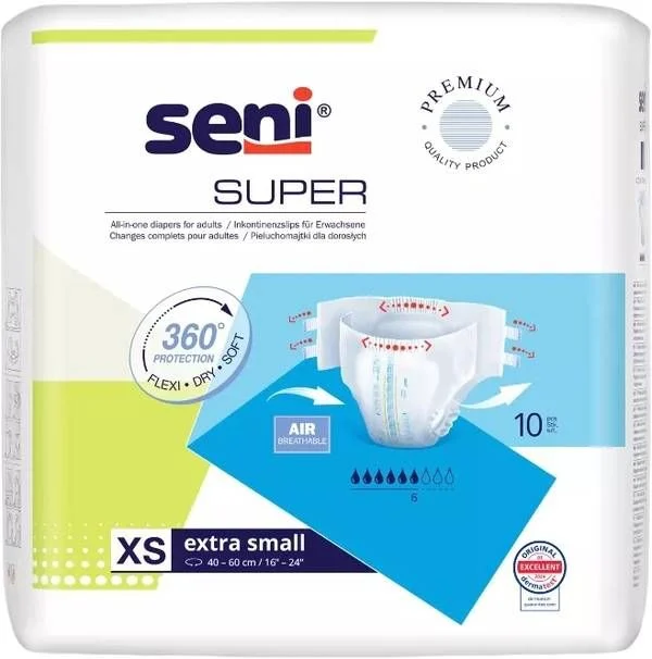 SUPER SENI Plus pantaloni per pannolini XS 10 pezzi