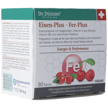 Dr Dünner Iron-Plus Stick 30 pezzi